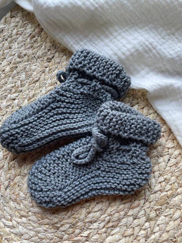 gebreide slofjes 3-6 - ashes