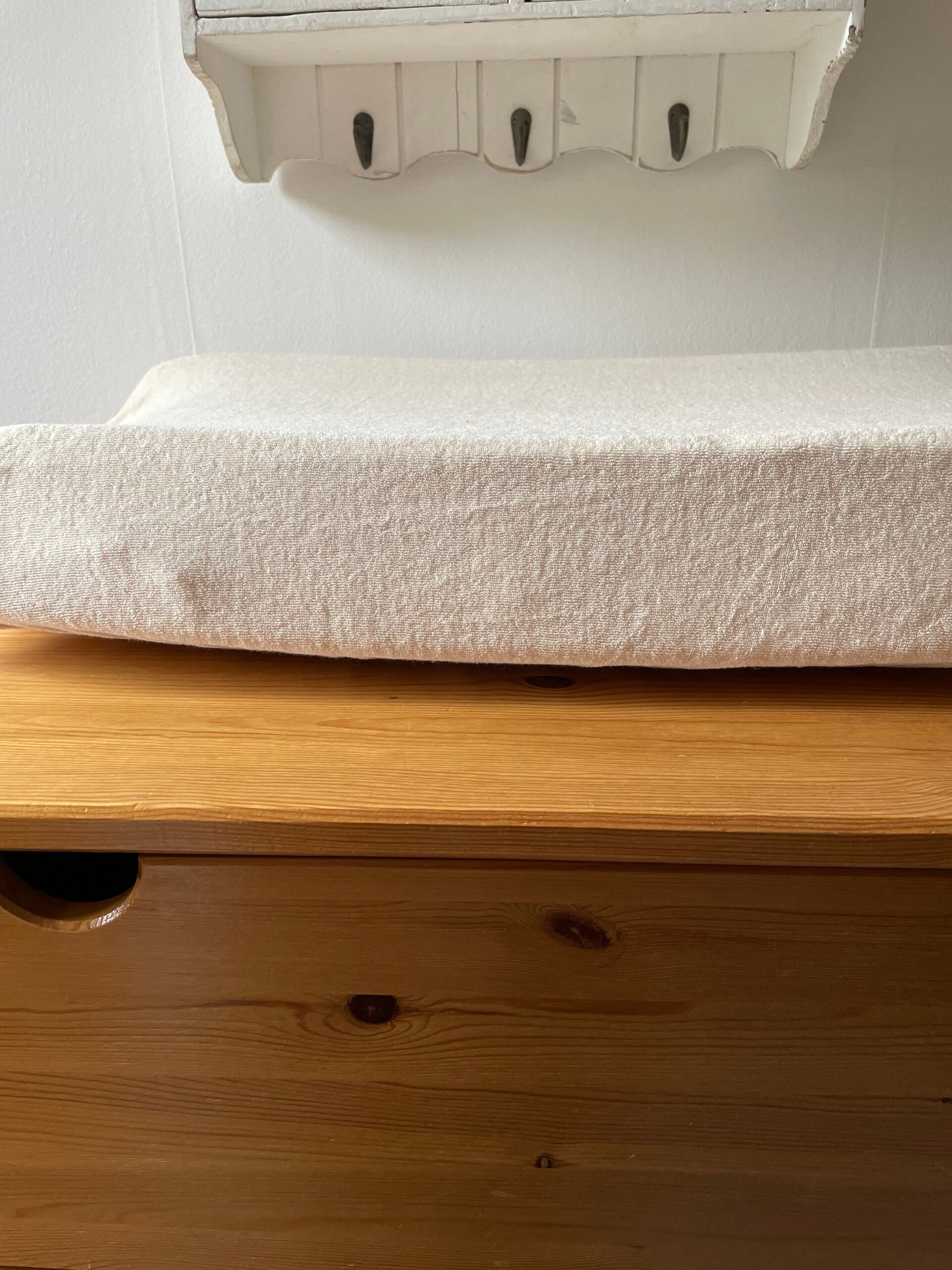 aankleedkussenhoes - badstof ecru