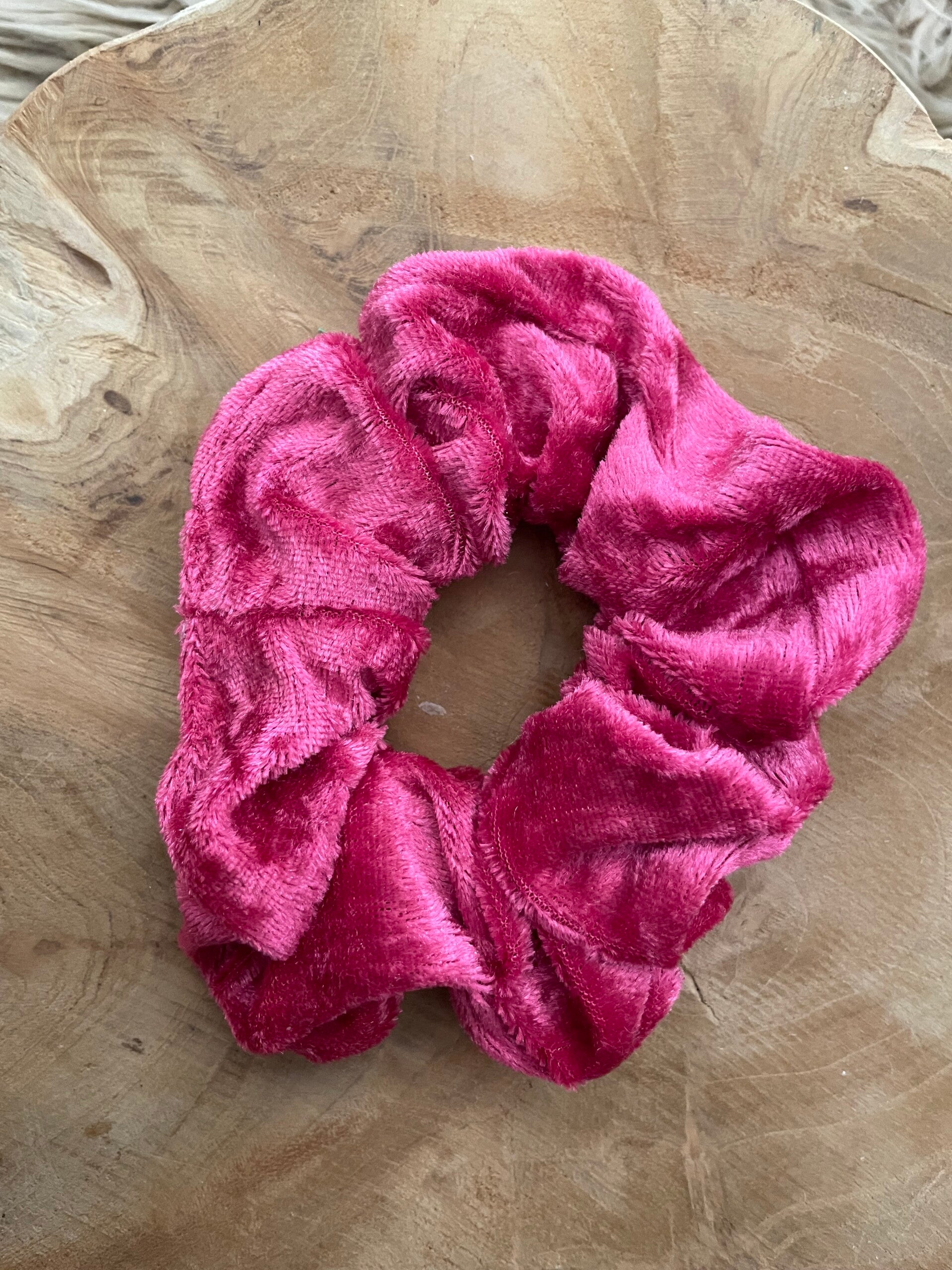 scrunchie - velours magenta