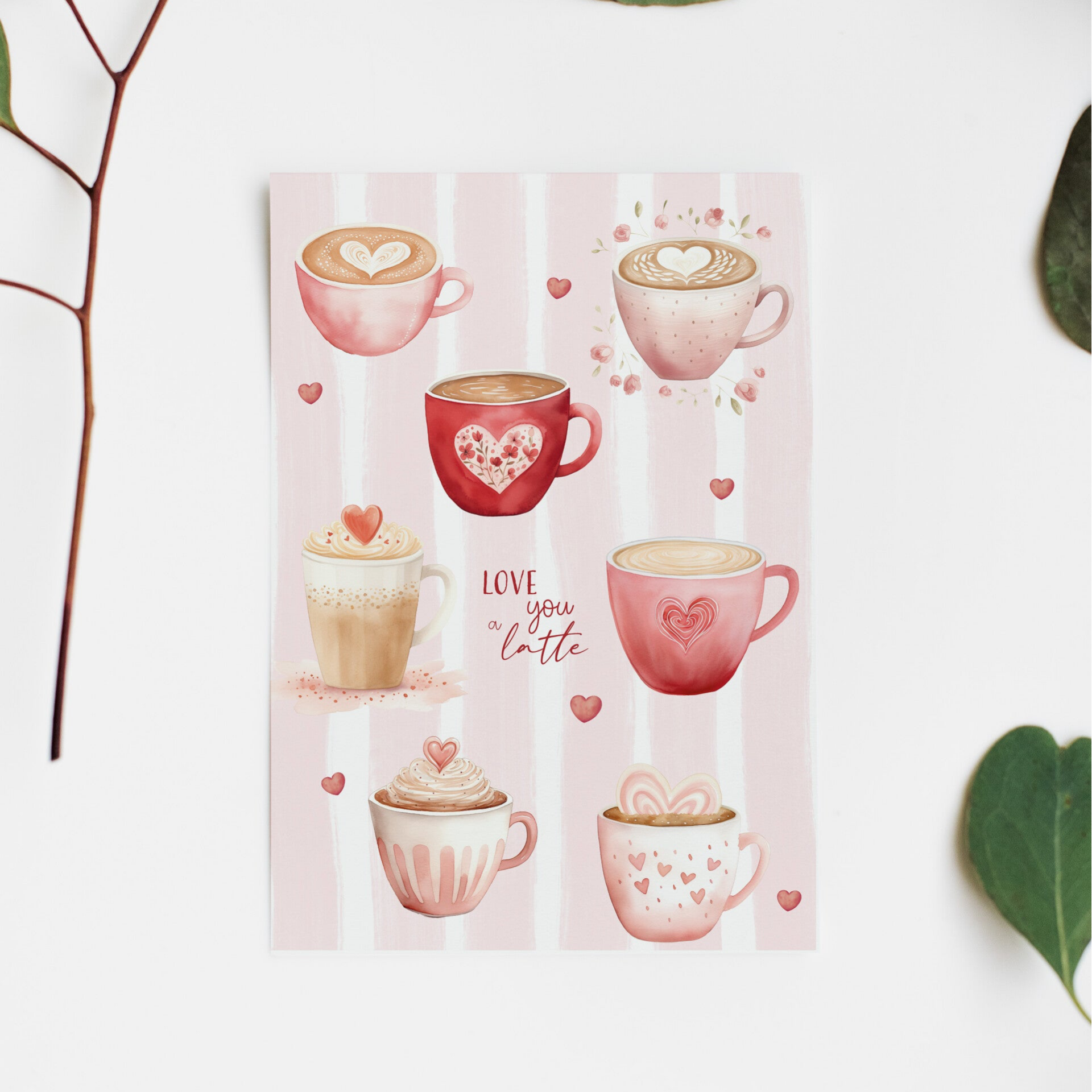 Kaart love you a latte