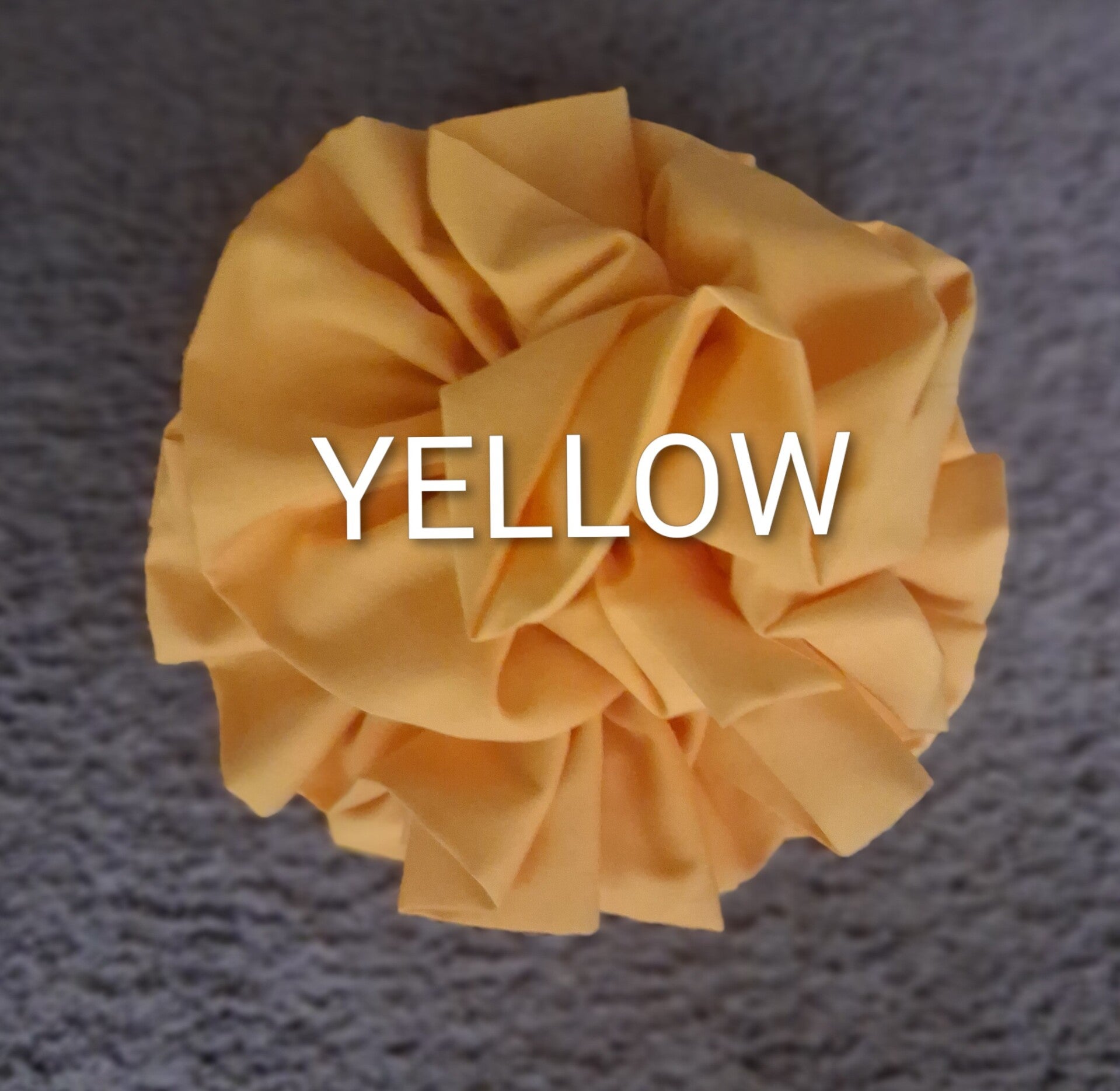 Yellow Cotton Flower Pins