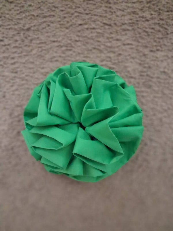 Kelly Green Cotton Flower Pins