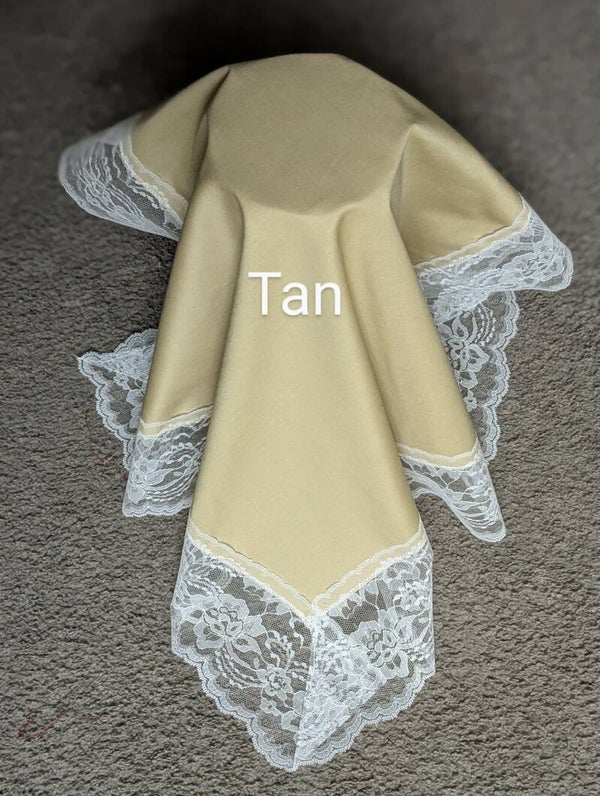 Tan Cotton Lap Scarves