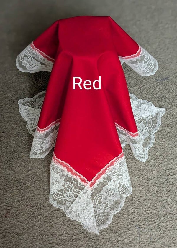 Red Cotton Lap Scarves