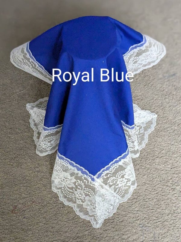 Royal Blue Cotton Lap Scarves