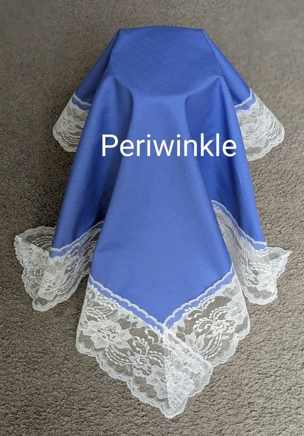 Periwinkle Cotton Lap Scarves
