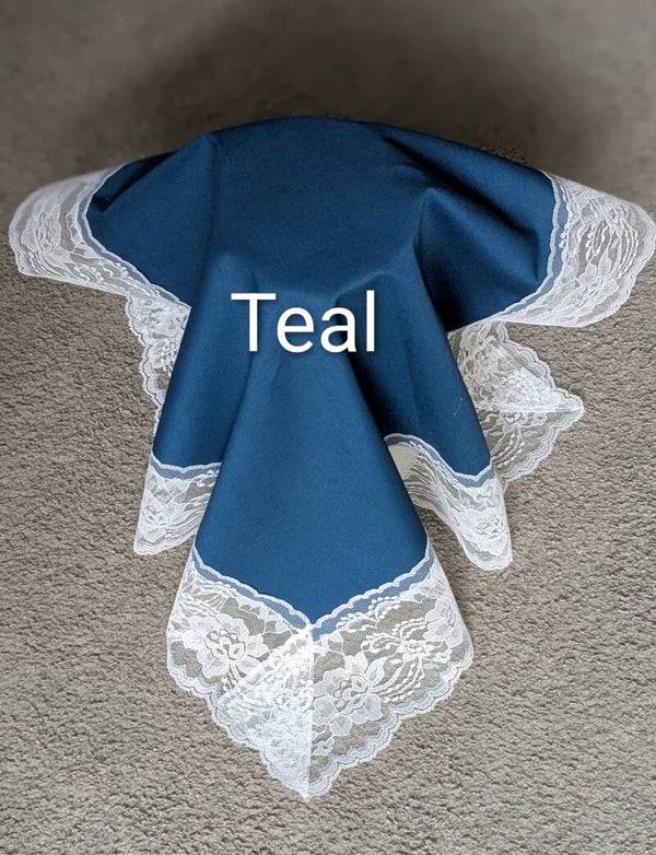 Teal Cotton Lap Scarves