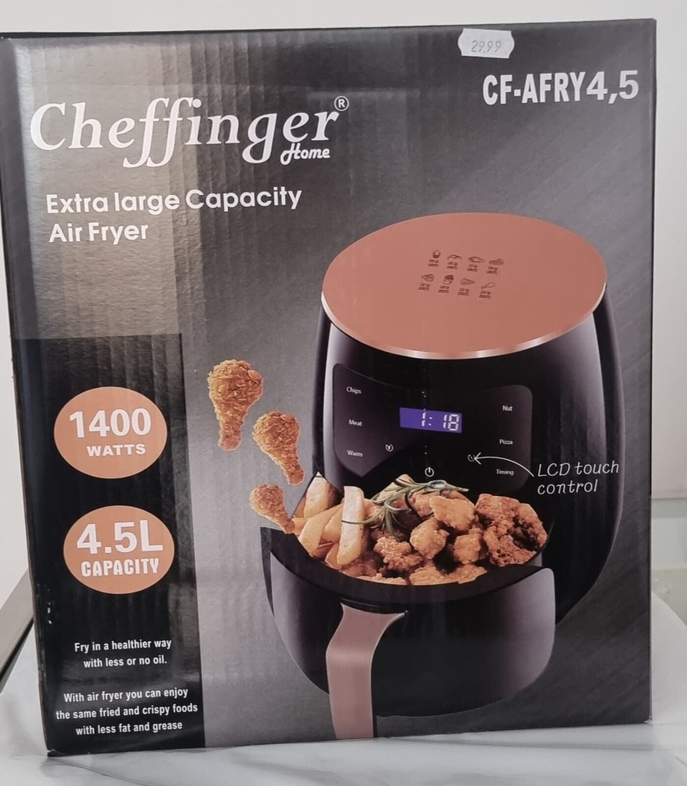 Friggitrice ad Aria CHEFFINGER 4,5L 1400W