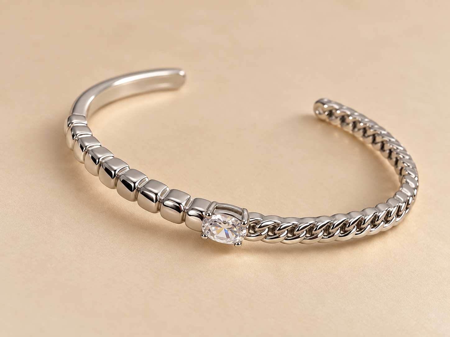 Zilver Glam Bracelet