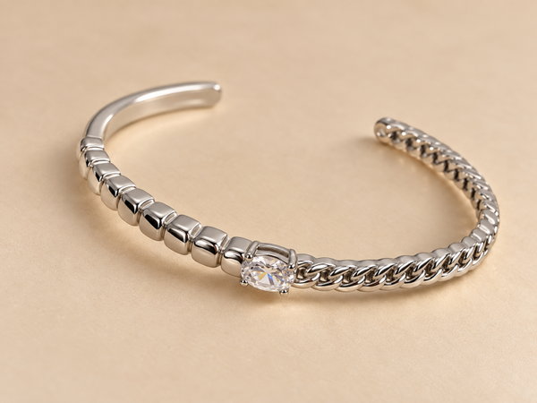 Zilver Glam Bracelet