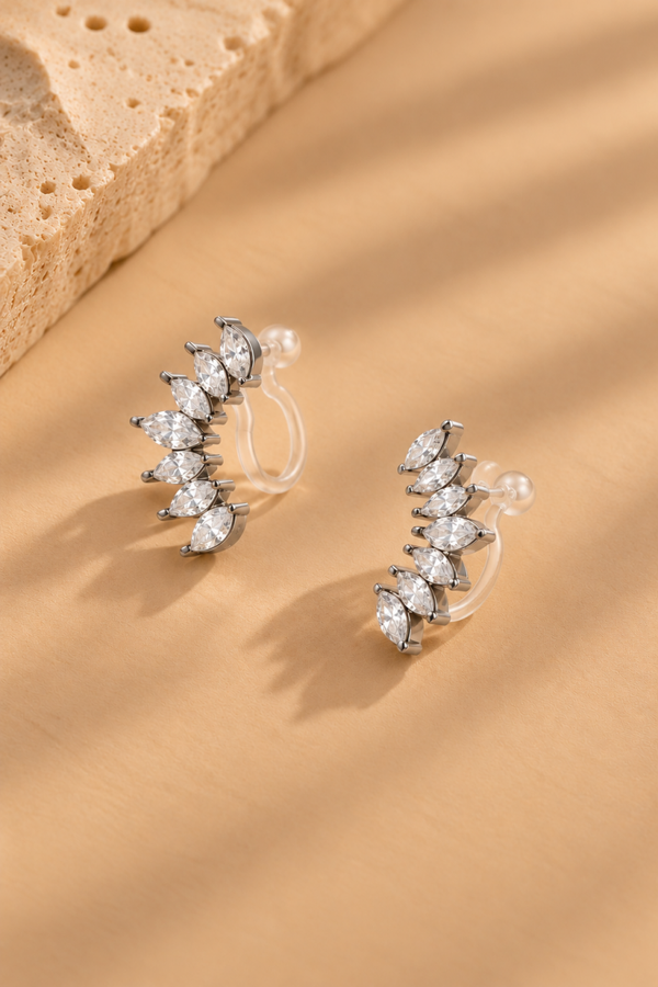 Sparkling Ear Cuff zilver