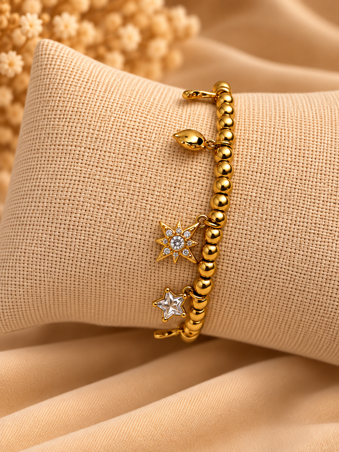 Gouden Sparkle Charms Armband