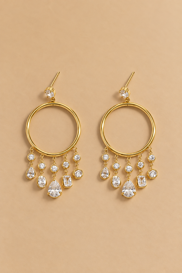 Golden Glam oorbellen