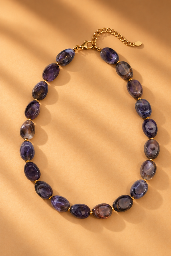 Acryl kralen statement ketting