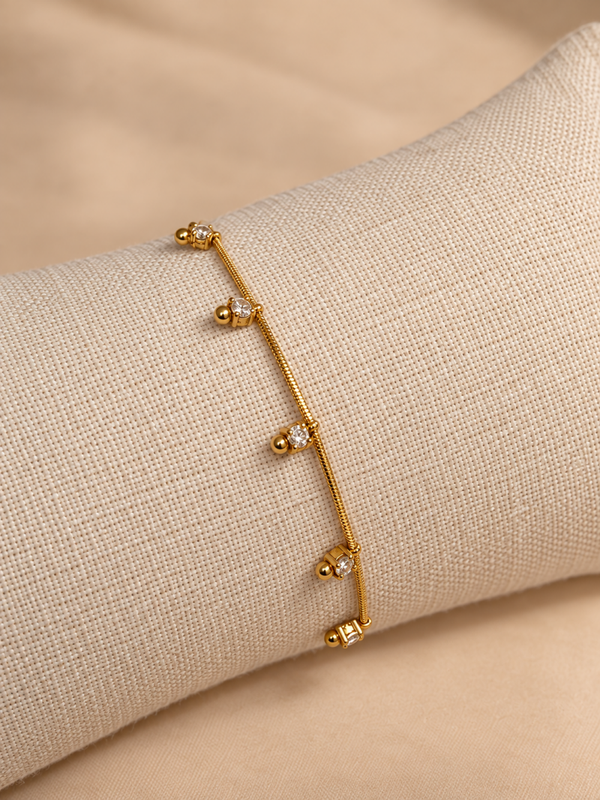 Gouden sparkle Armband