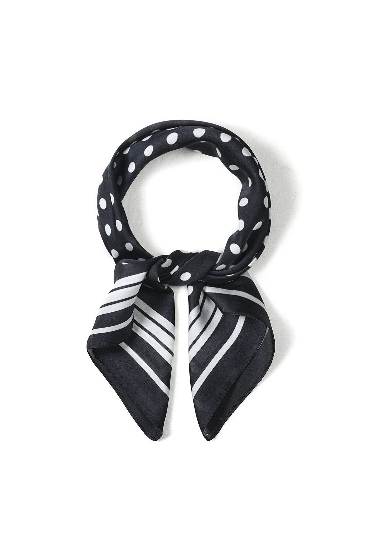 Stippen sjaaltje blauw