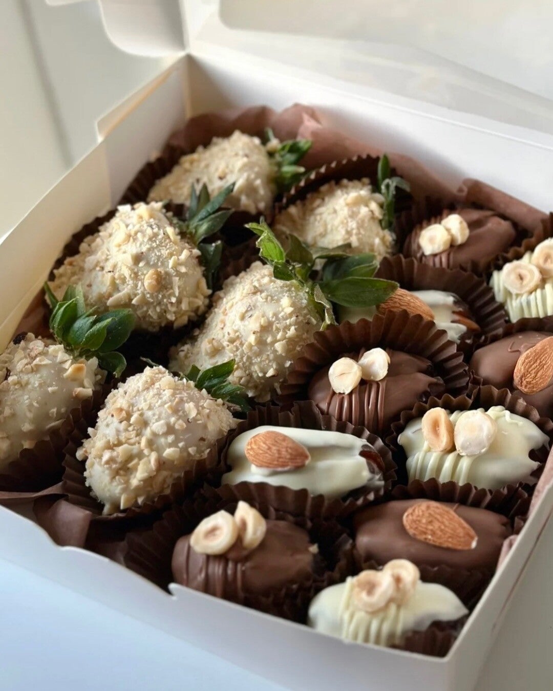 Aardbeien & dadels box