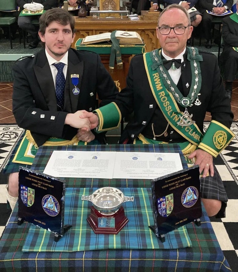 Celebration of Lodge Bilu No.33 70th Anniversary and twinning with Lodge Rosslyn St. Clair No.606 