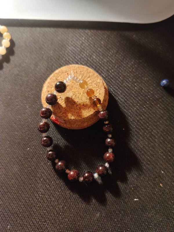 Grenat et Tourmaline Jaune