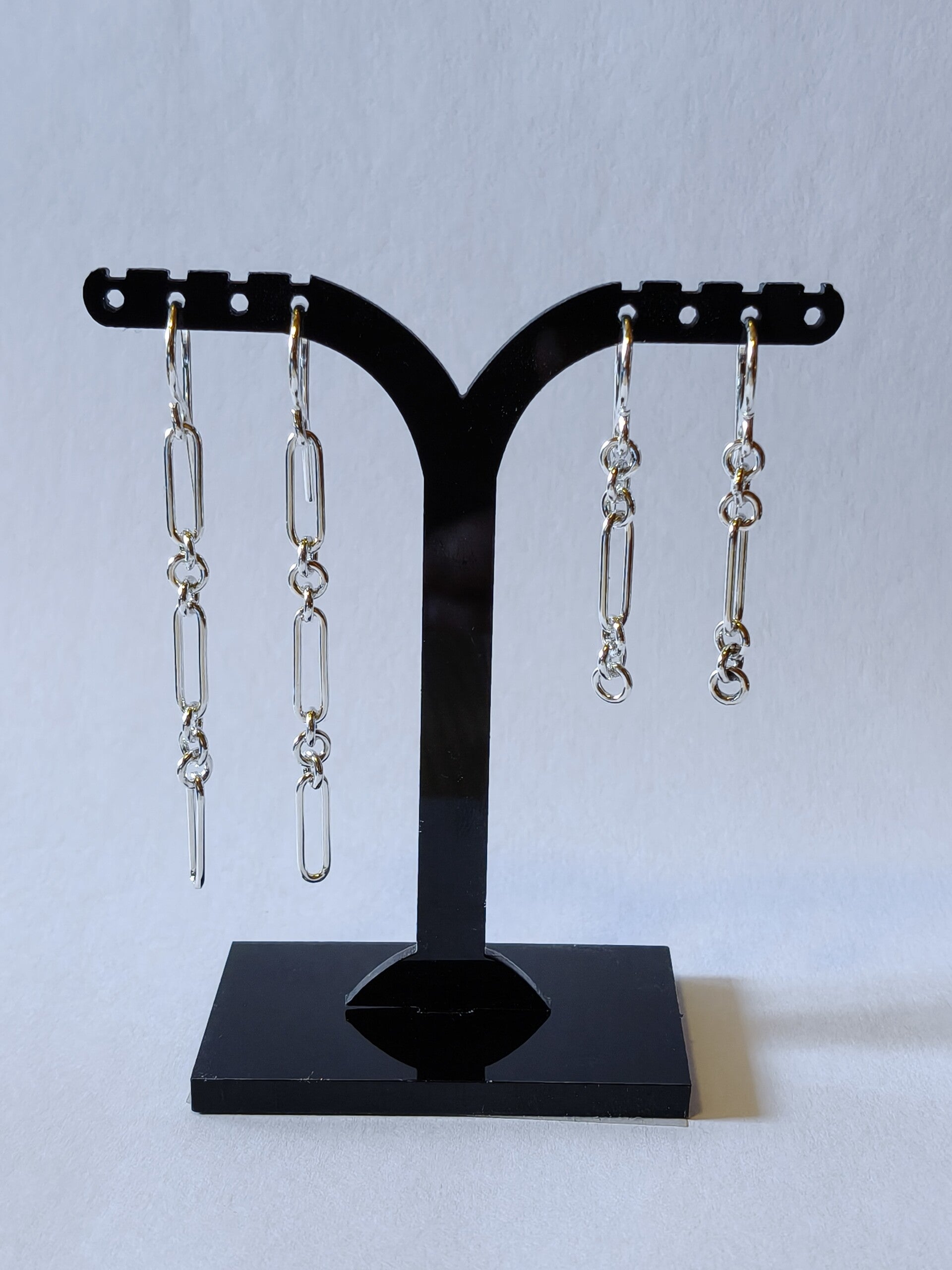 2 sets of chain earrings