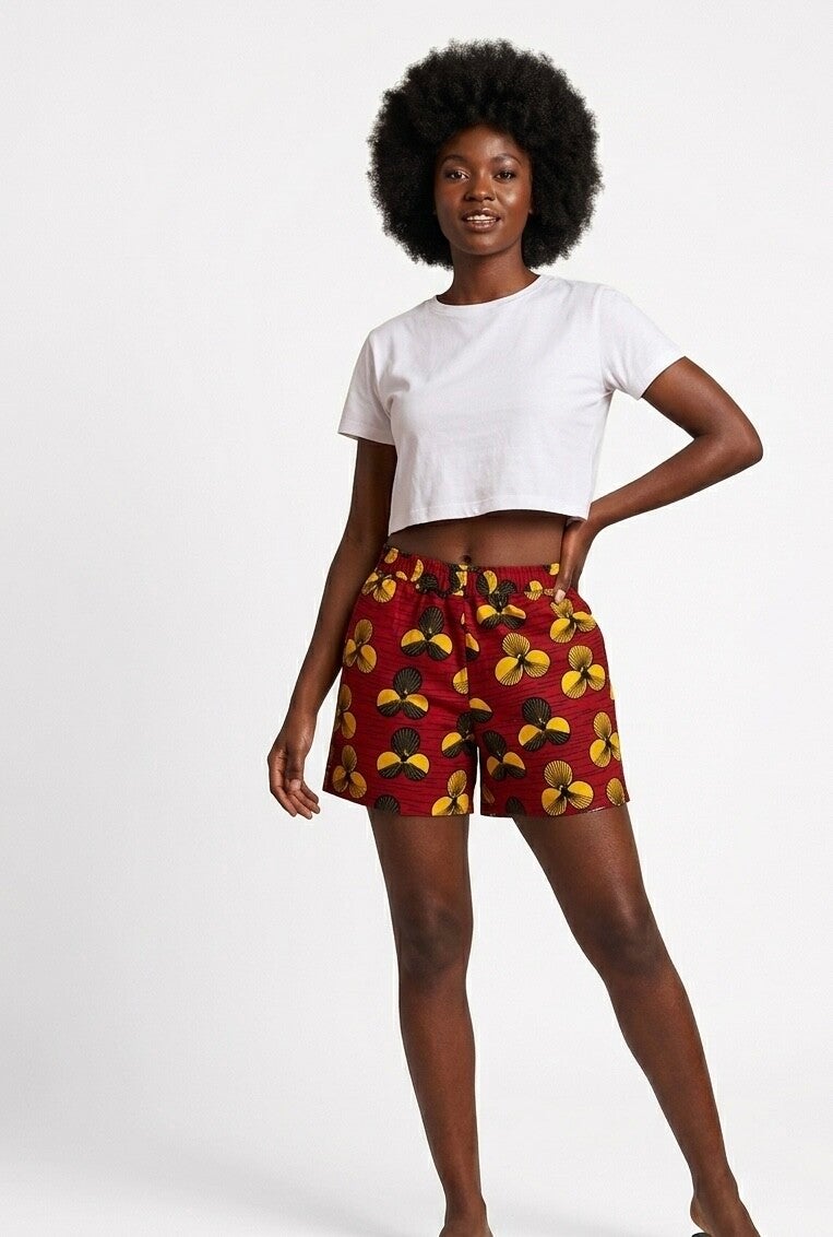 cotton Ankara shorts
