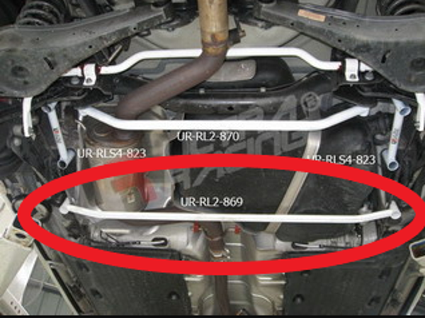 VW Golf 5 GTI + R32 Ultra-R 2-Point Rear Lower Brace 869