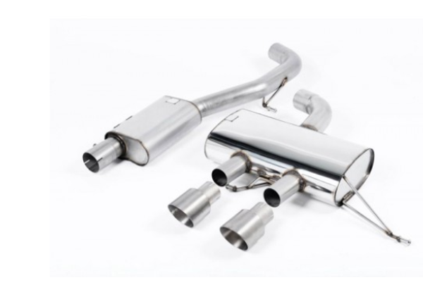 Milltek Sport Cat-back Exhaust 3-inch Race System. Resonated (quieter)