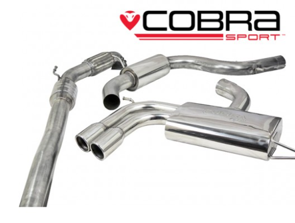 Cobra Sport VW Golf GTI MK5 (1K) Turbo Back Sports Exhaust System RESONATED