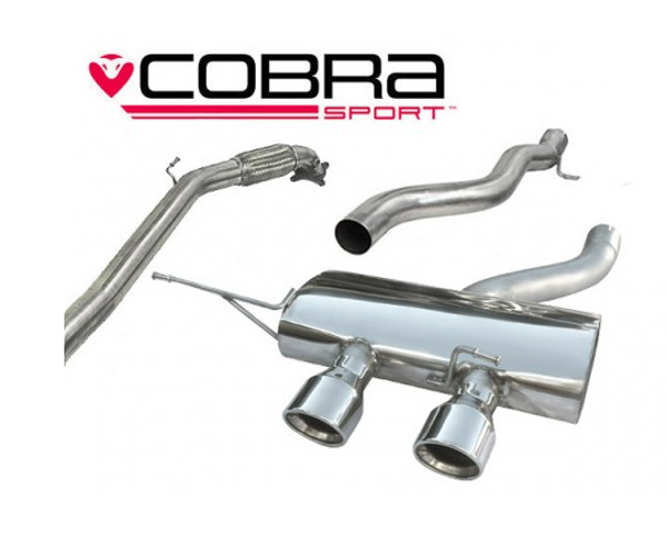 Cobra Sport VW Golf R MK6 Turbo Back Sports Exhaust System DE-CAT NON-RESONATED