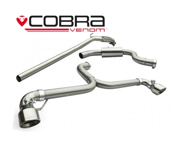 Cobra Sport VW Golf GTI MK6 (5K) Turbo Back Venom Sports Exhaust DE-CAT