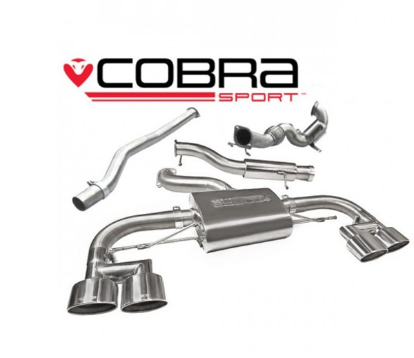 Cobra Turbo Back System (with Sports Cat & Resonater) VW Golf R MK7 (5G)
