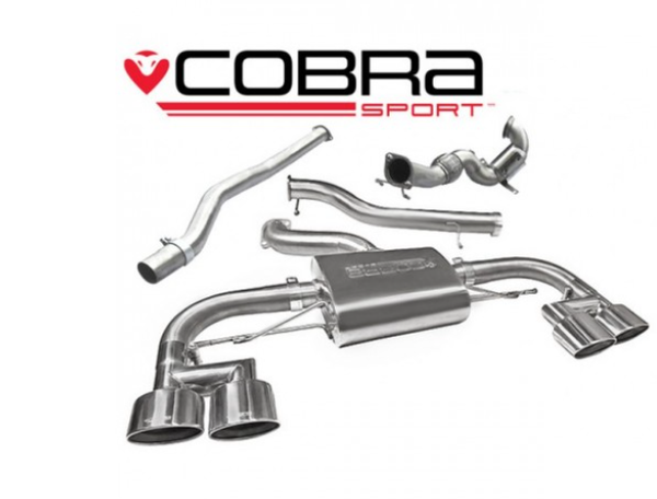Cobra Turbo Back System (with Sp/Cat & Non-Resonated) VW Golf R MK7 (5G)
