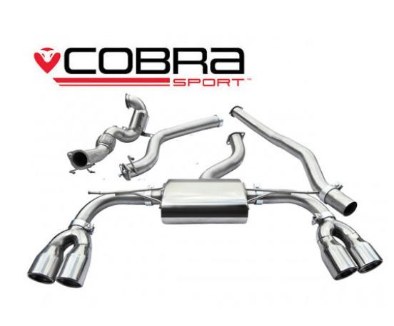 Cobra Sport Audi S3 (8V) (3 door) Turbo Back Sports Exhaust Sport-Cat Non-Resonated