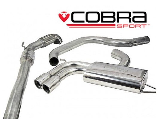 Cobra Sport Audi A3 8P 2.0 TFSI Turbo Back Sports Exhaust System Sport-Cat Non Resonated