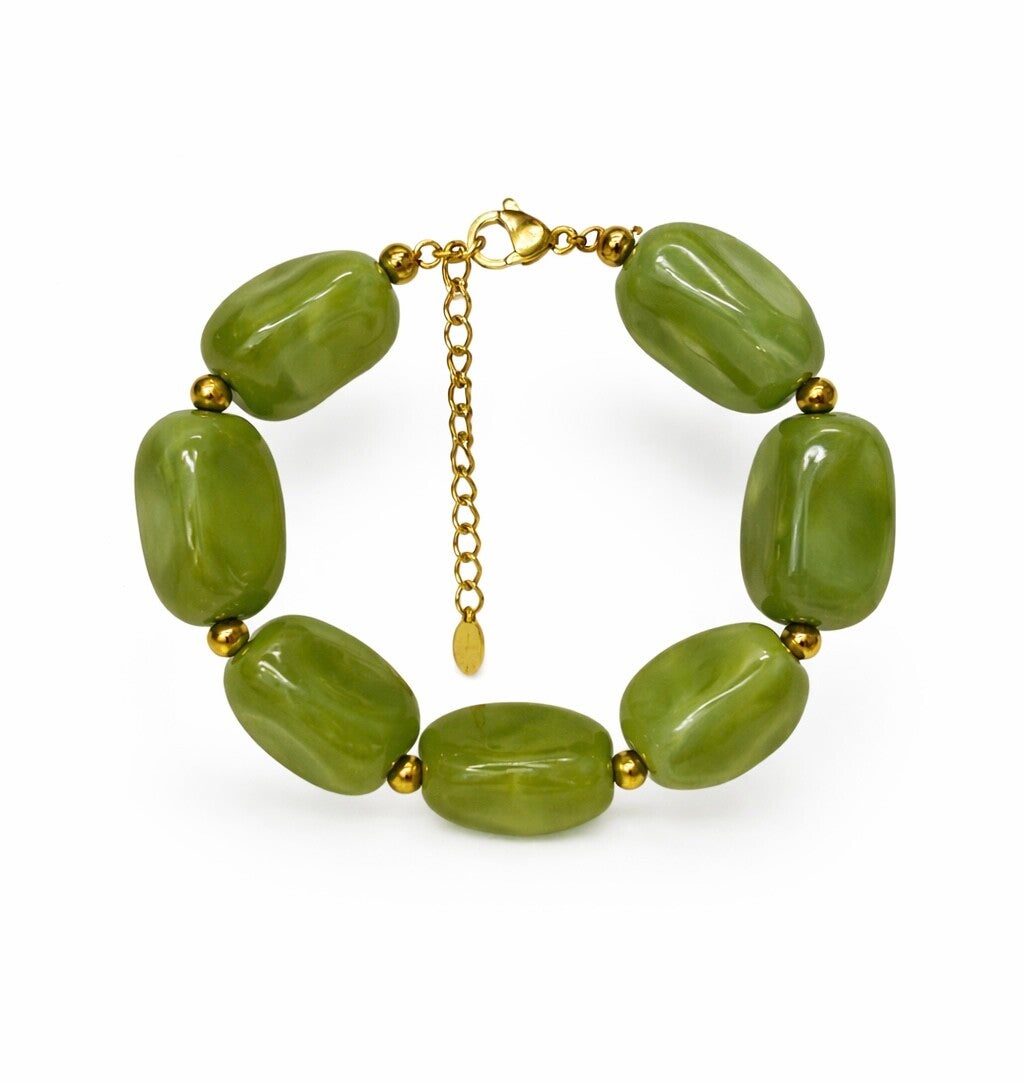 Kralen armband - Licht Groen