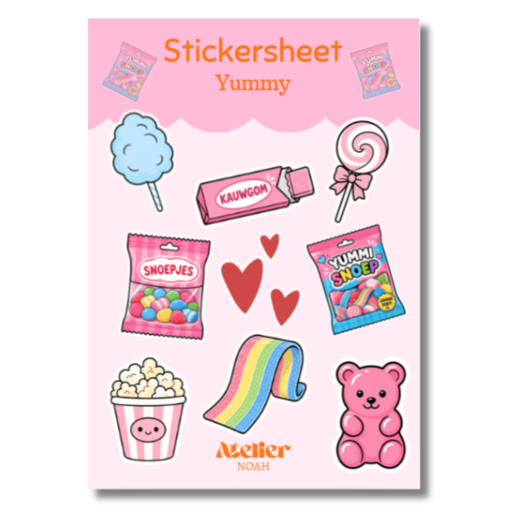Sticker Sheet - Yummy