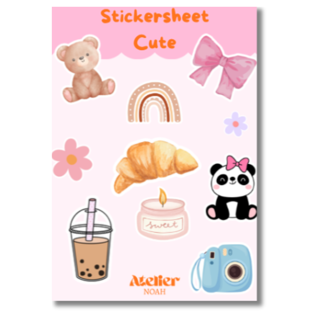 Sticker Sheet - Cute