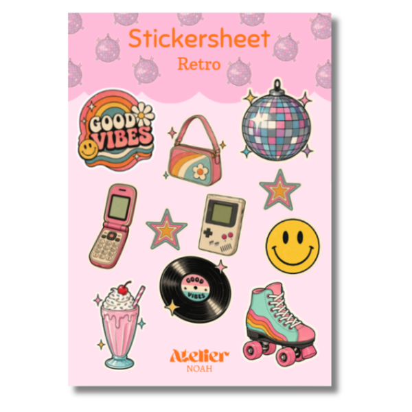 Sticker Sheet - Retro