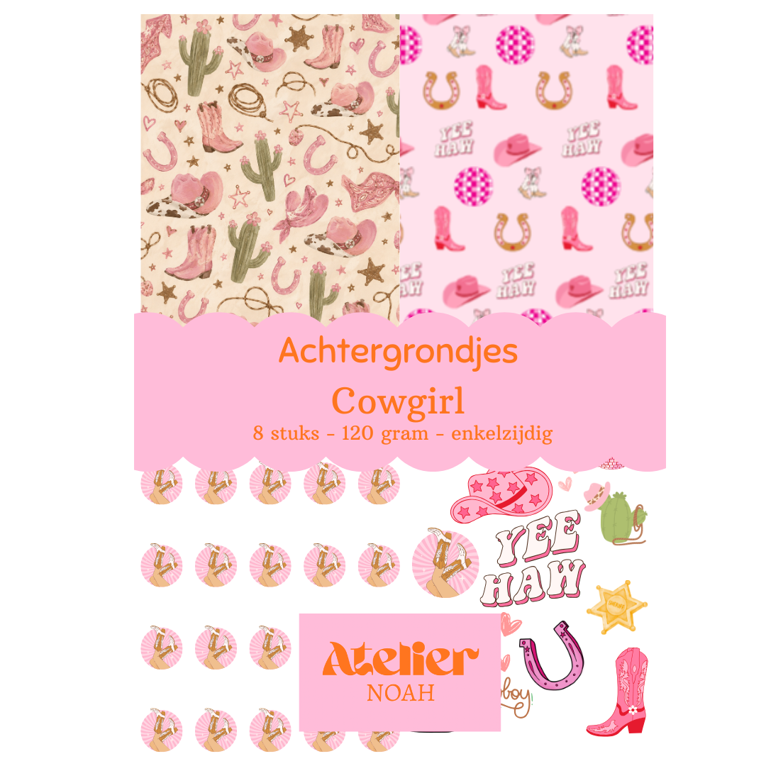 Achtergrondjes - Cowgirl