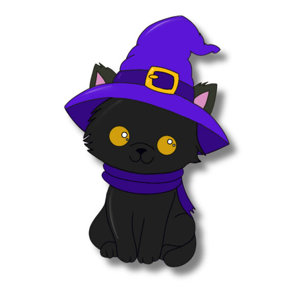 Losse sticker - Zwarte Kat