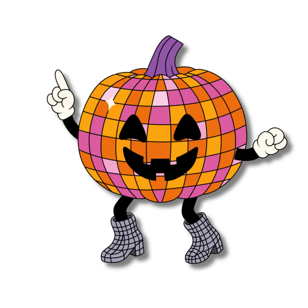 Losse sticker - Disco Pompoen