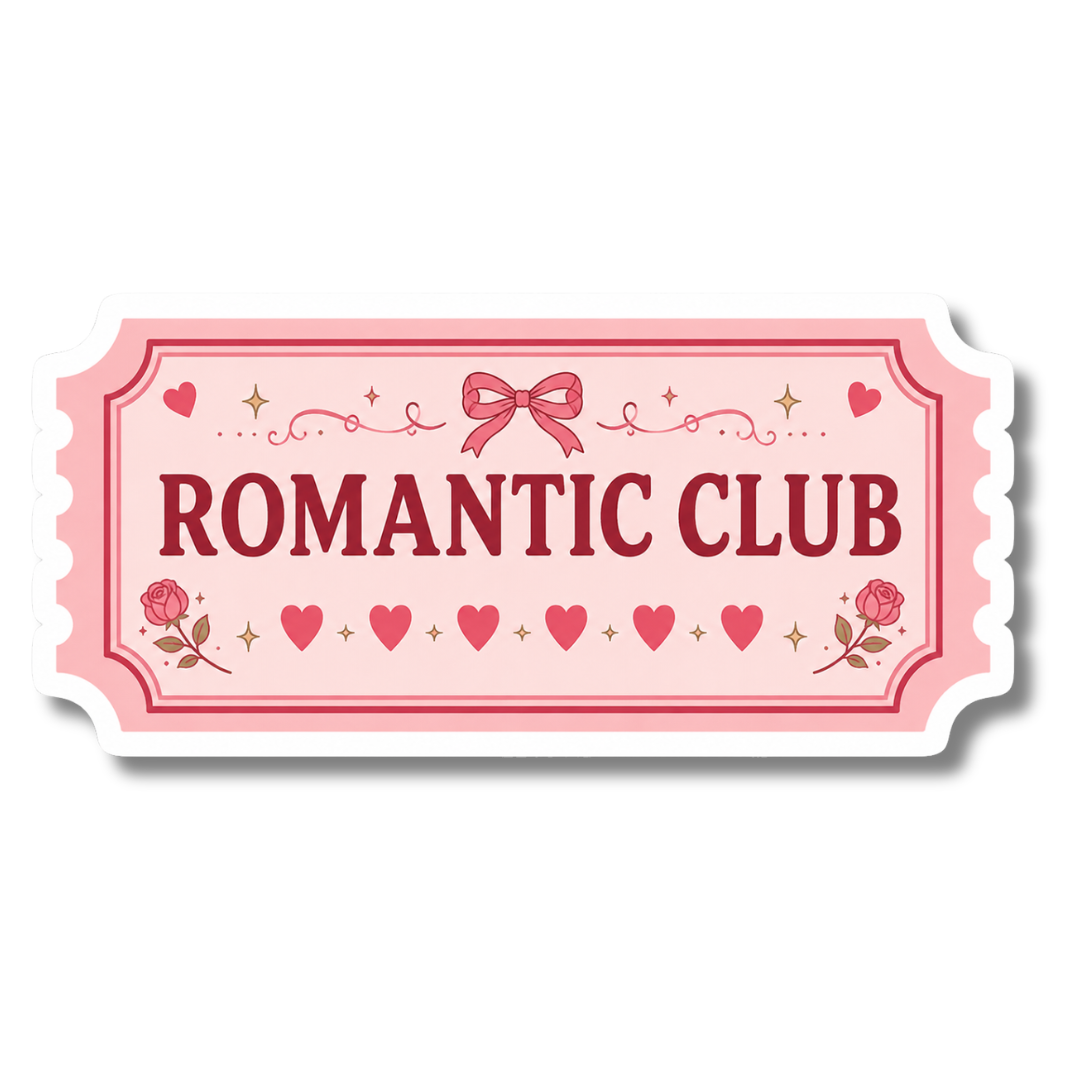 Losse sticker - Romantic Club