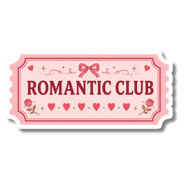 Losse sticker - Romantic Club