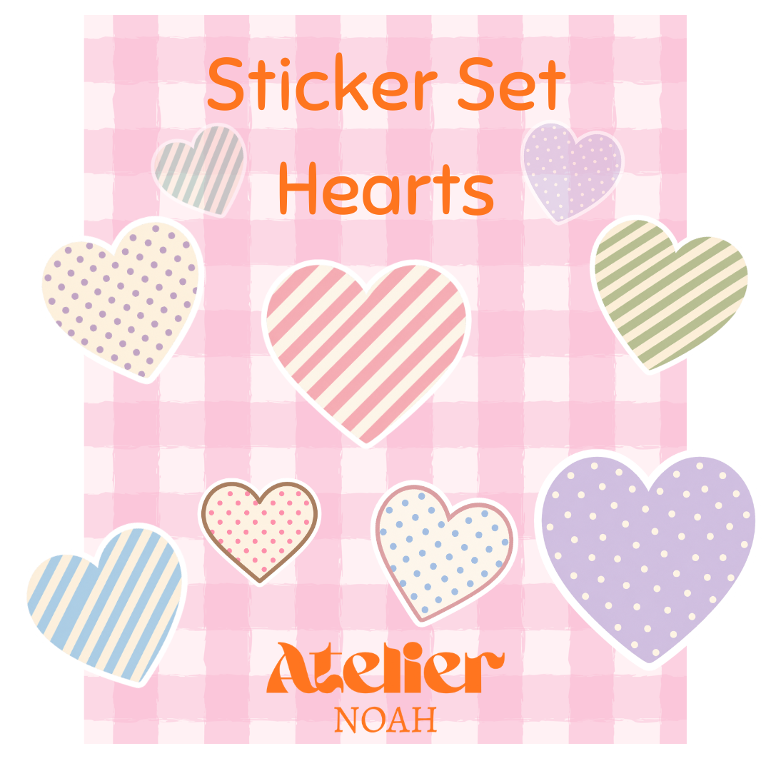 Sticker set - Hearts