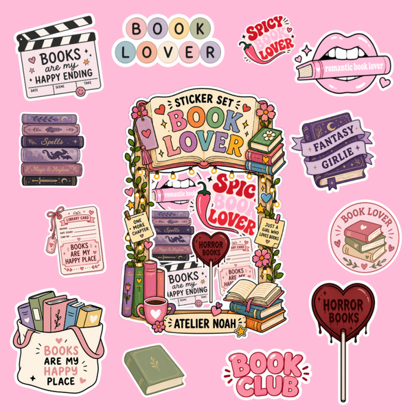 Sticker set - Book Lover