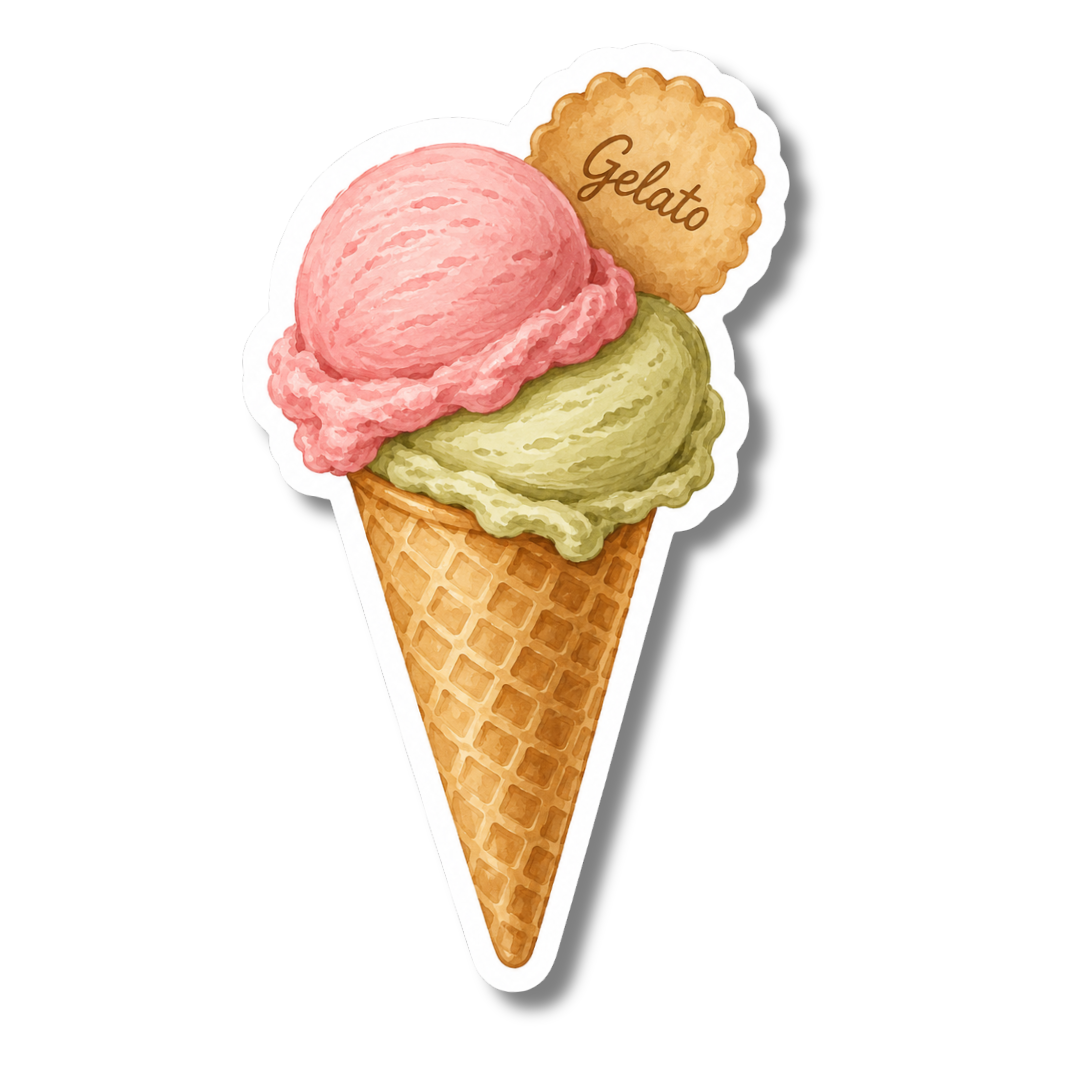 Losse sticker - Gelato