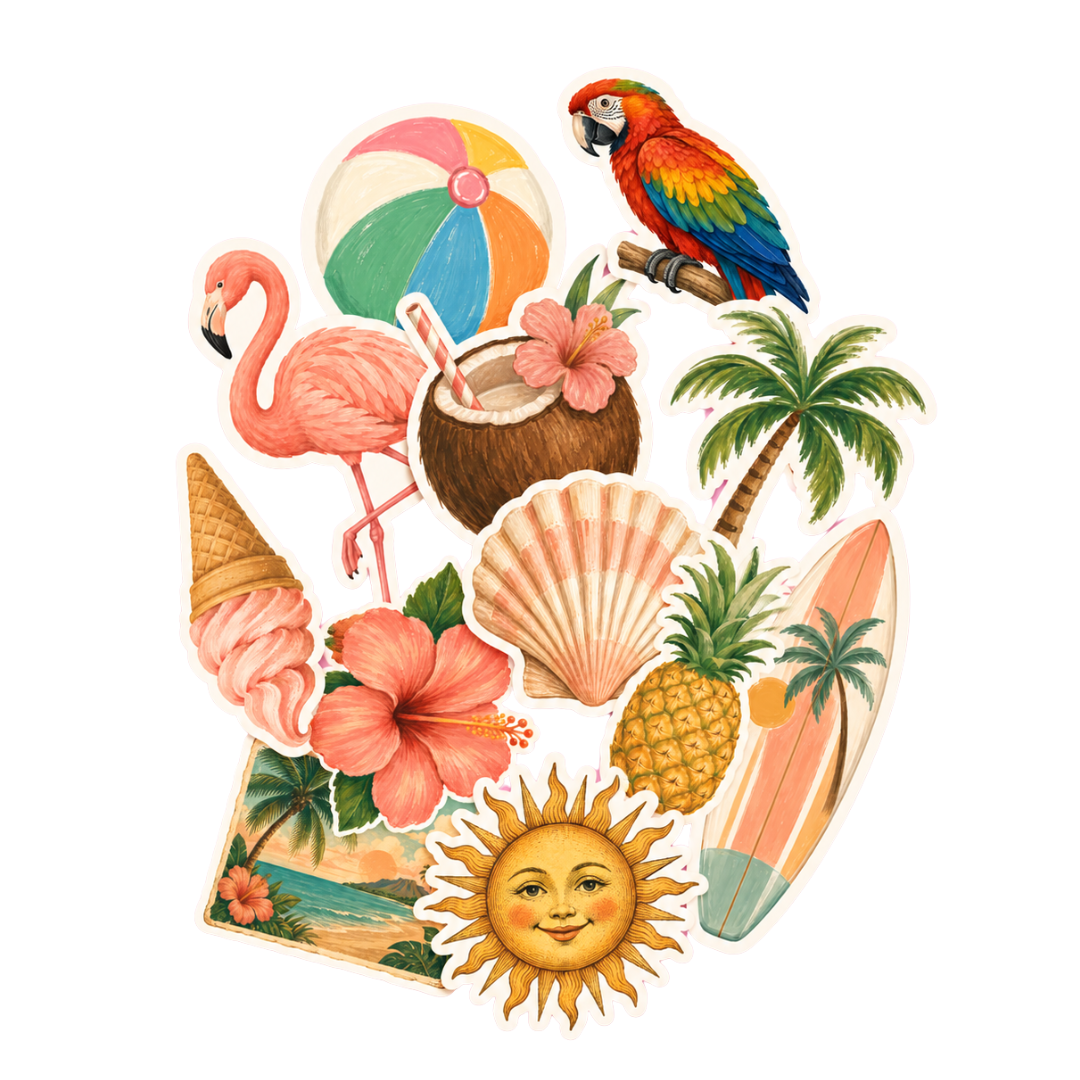 Sticker set - Palm Paradise