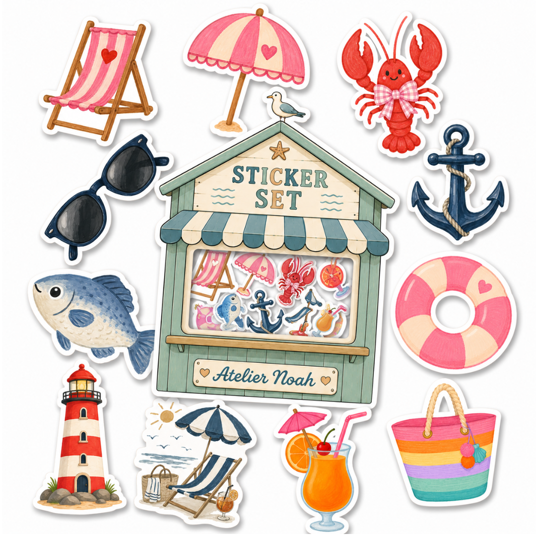 Sticker set - Seaside Club