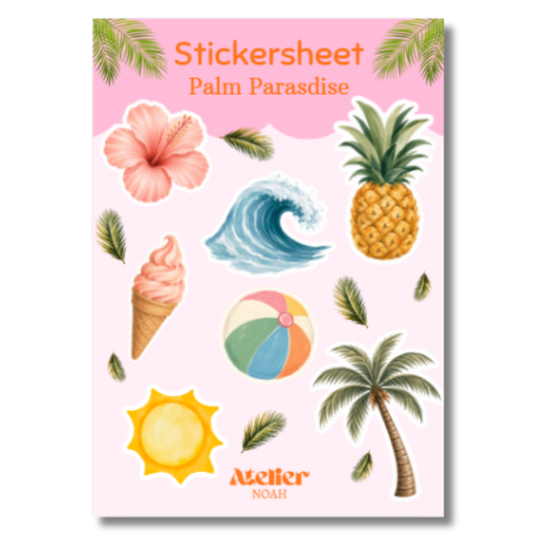 Sticker Sheet - Palm Paradise