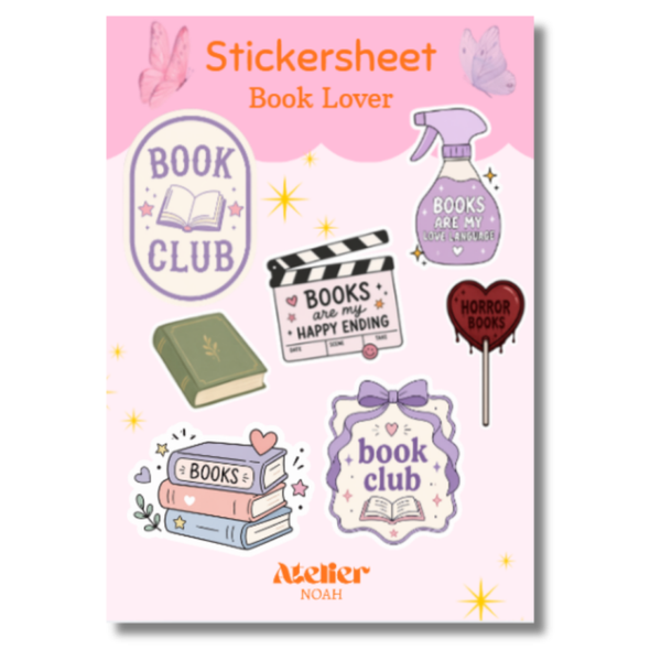Sticker Sheet - Book Lover